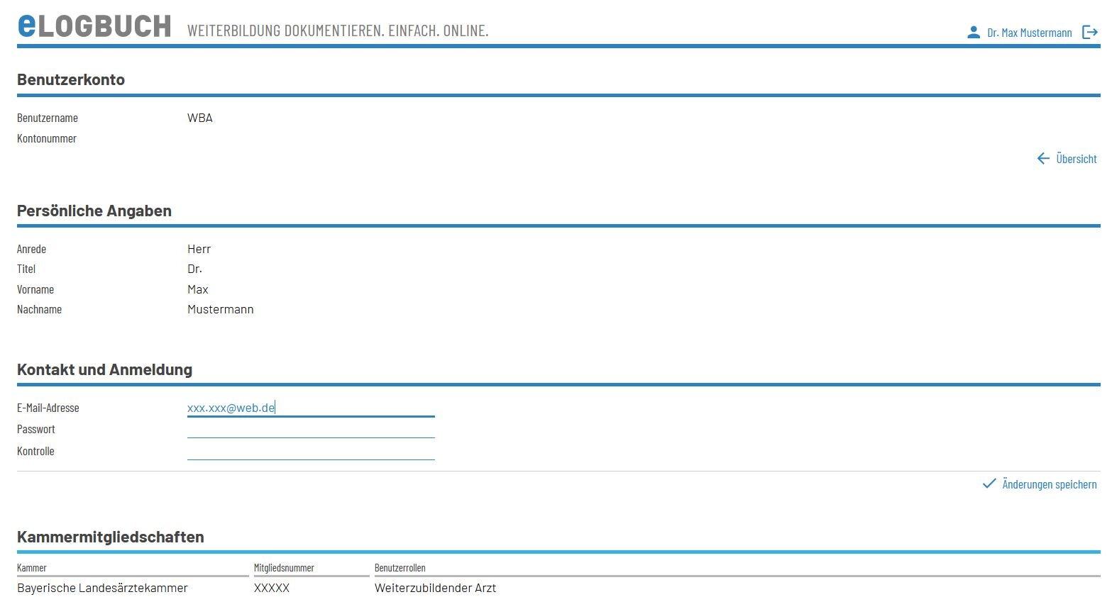 Benutzereinstellungen