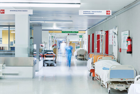 Krankenhaustransparenzgesetz Krankenhausflur