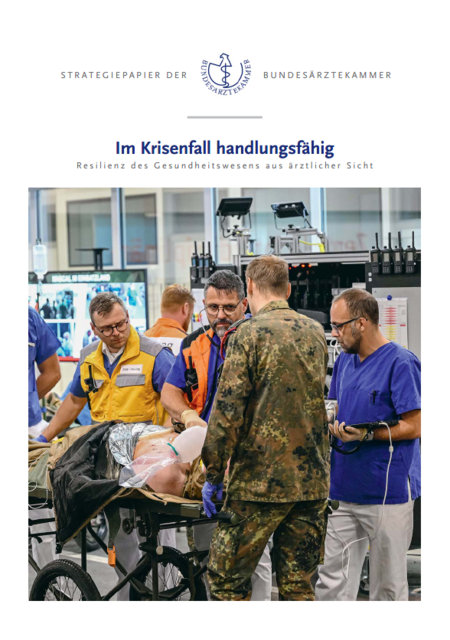 Strategiepapier "Resilienz des Gesundheitswesens"