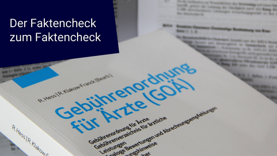 GOÄneu - Der Faktencheck zum Faktencheck GOAEneu_Faktencheck_zum_Faktencheck