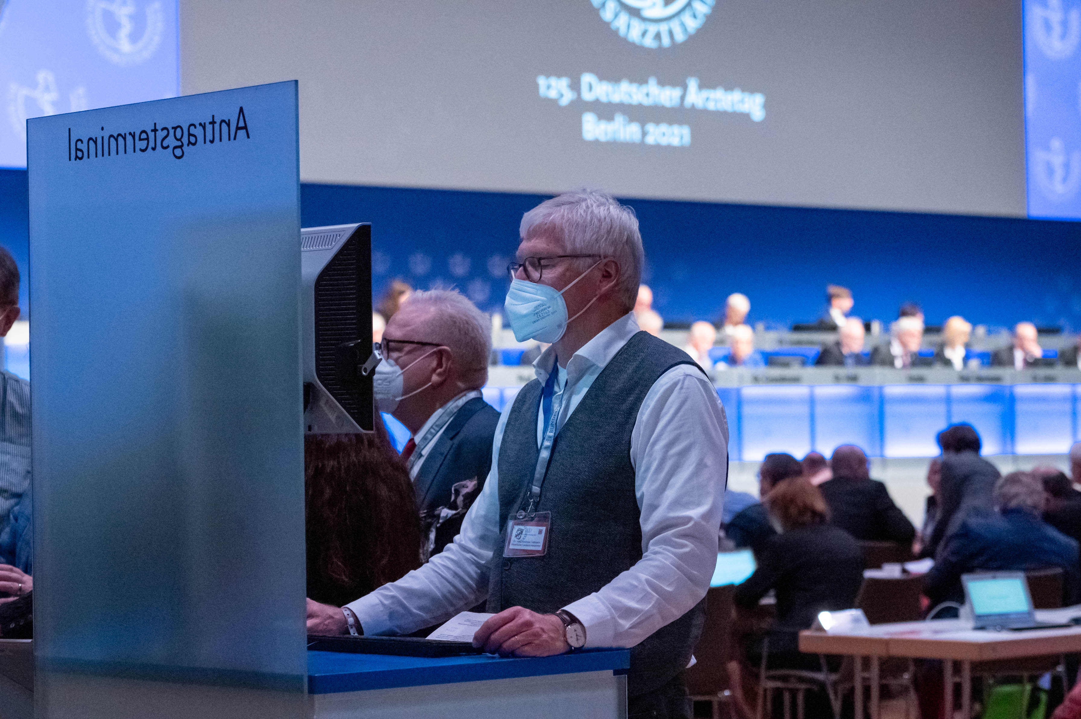 An einem Antragsterminal An einem Antragsterminal