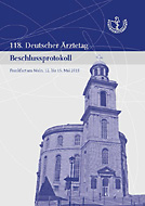 Beschlussprotokoll des 118. Deutschen Ärztetages 2015 in Frankfurt am Main
